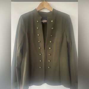 ModCloth Glam Believer khaki military jacket NWOT